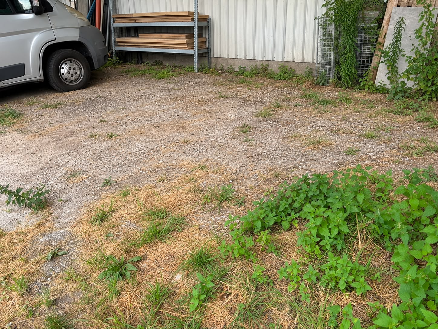 Na opruiming tuin